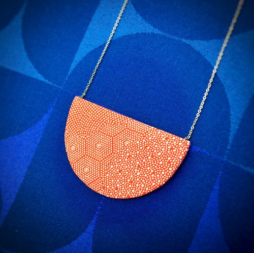 Half Moon Pendant Necklace
