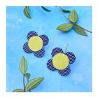 Moon Flower Dangle Hook Earrings