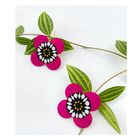 Moon Flower Dangle Hook Earrings