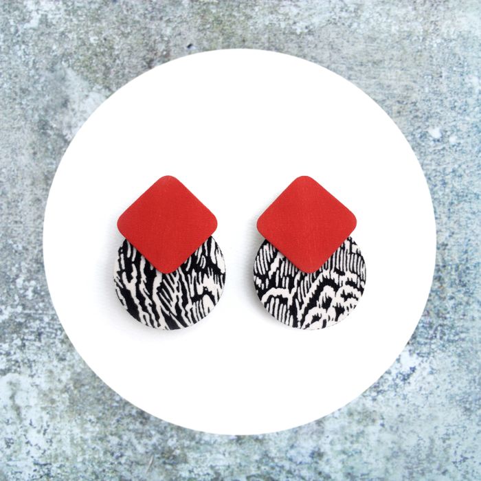 Titan Moon Stud Earrings