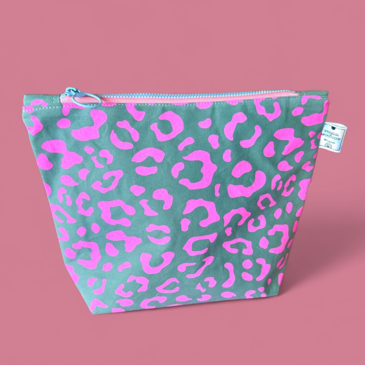 Screen printed cosmetic bags