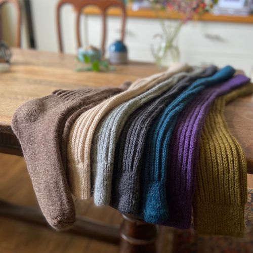 Ladies Alpaca Chunky Knee Socks