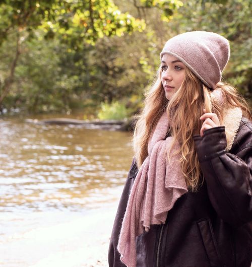 Alpaca Jersey Knit Beanie