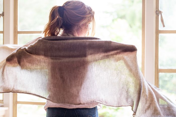 Alpaca Travel Shawl / Pillow