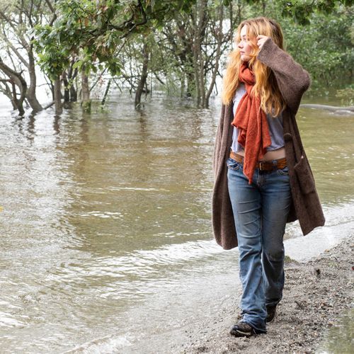 Alpaca Rib Knit Cardigan