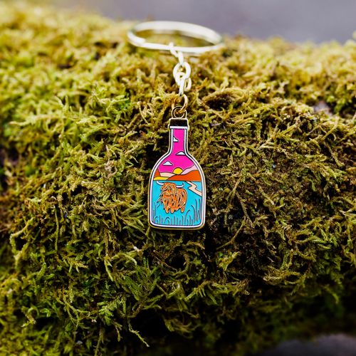 Highland Cow Keyring