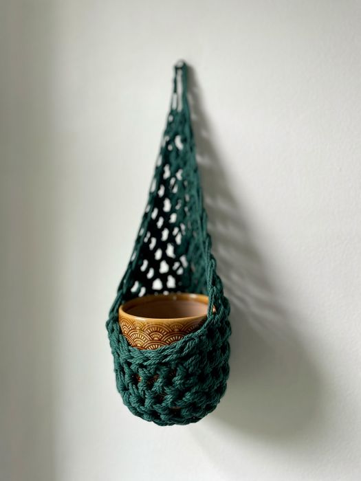 Green Cotton Plant Basket (Small)