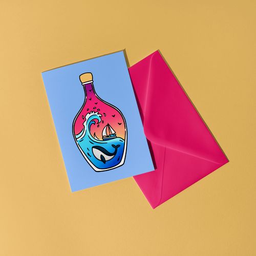Whale Greeting Card