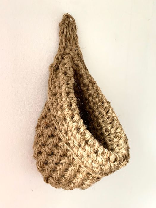 Jute Hanging Storage Basket (Large)