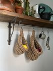 Jute Hanging Storage Basket (Large)