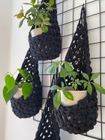 Black Cotton Plant Basket