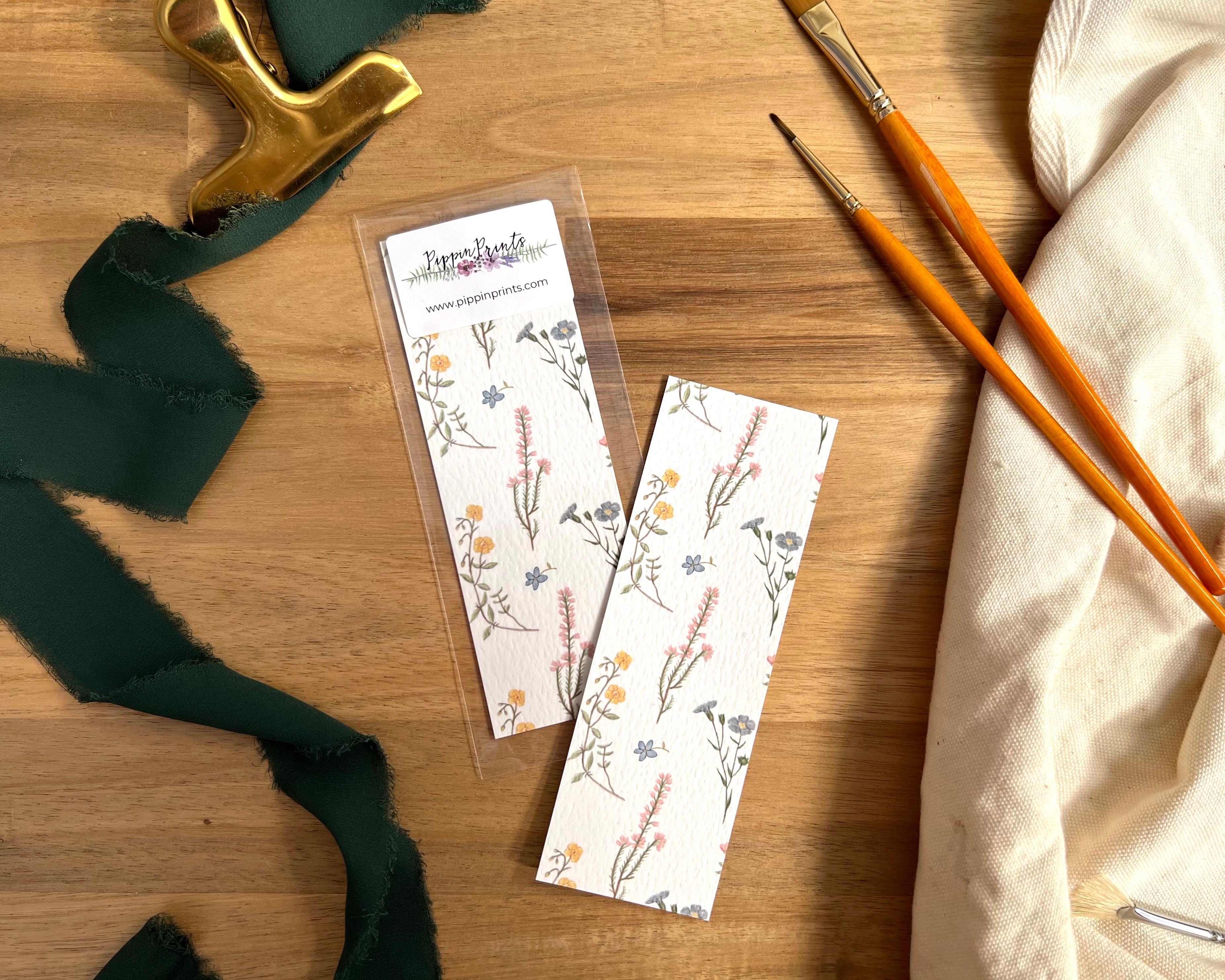 Wildflower Pattern Bookmark
