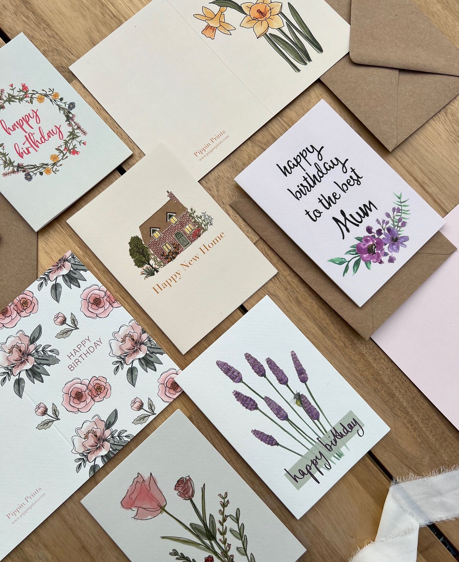 Peony Rose Happy Birthday Card