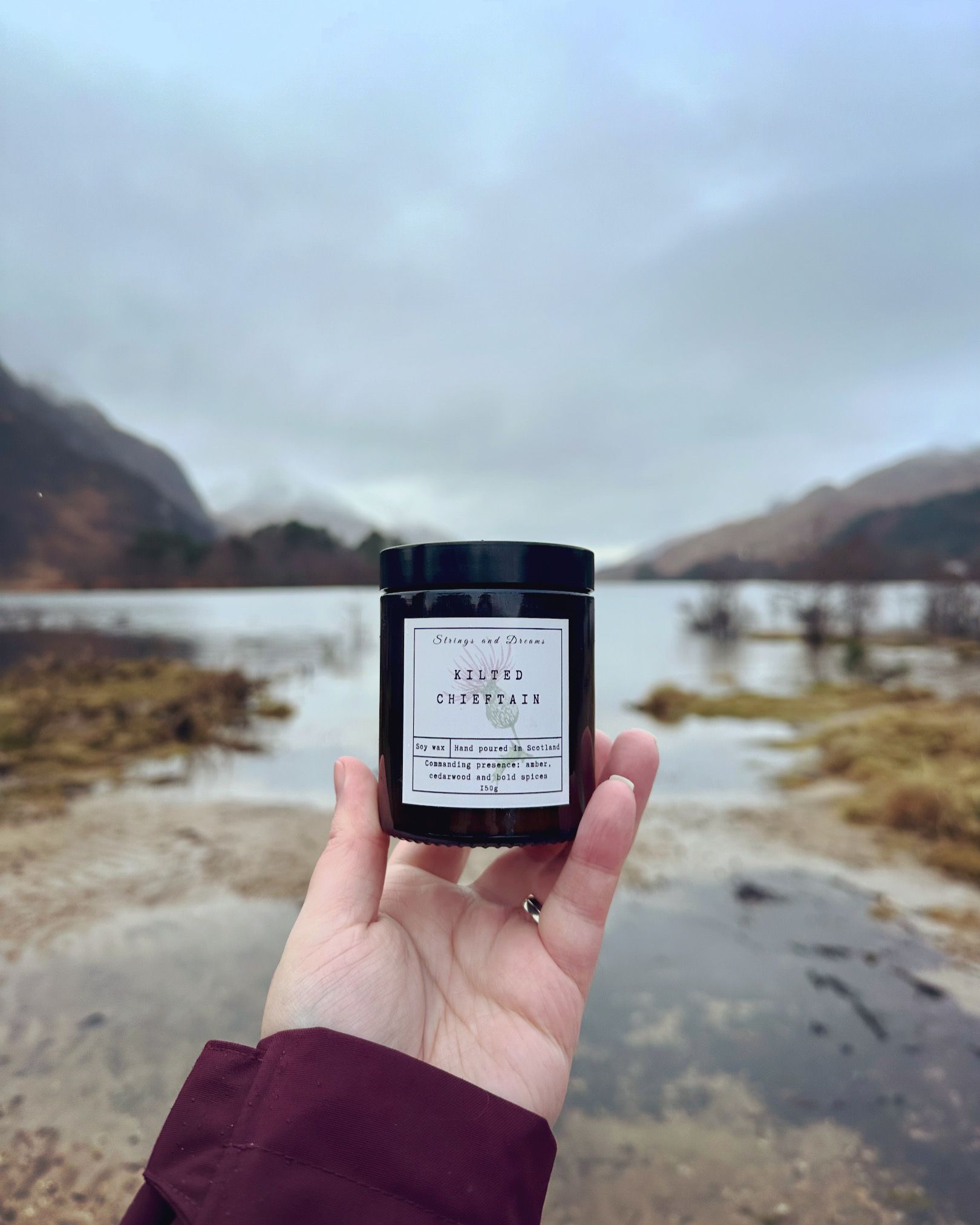 Digital story scented candle