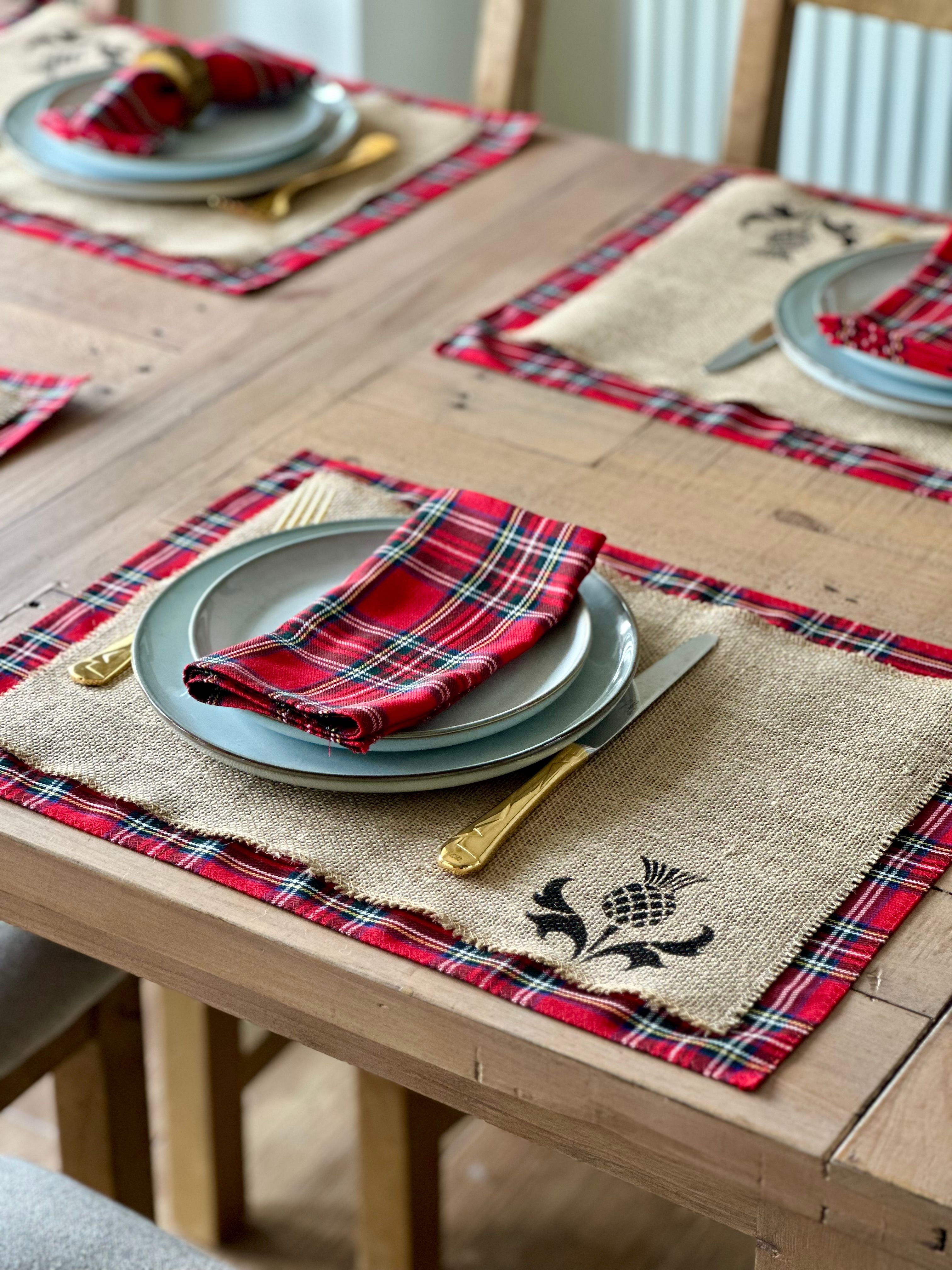 Tartan napkins