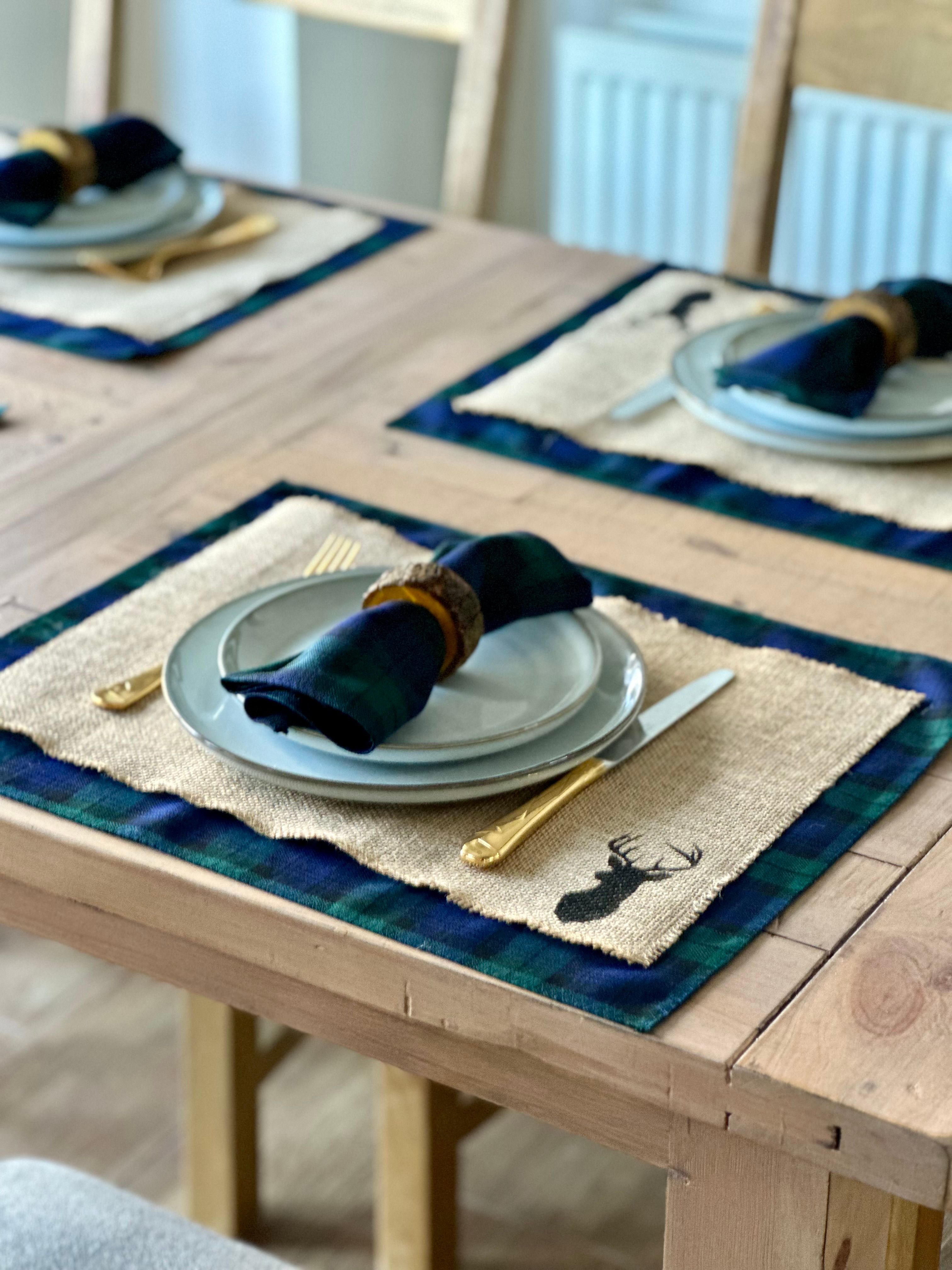 Tartan placemats