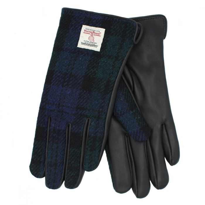 Skye Harris Tweed & Leather Gloves