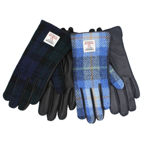 Skye Harris Tweed & Leather Gloves