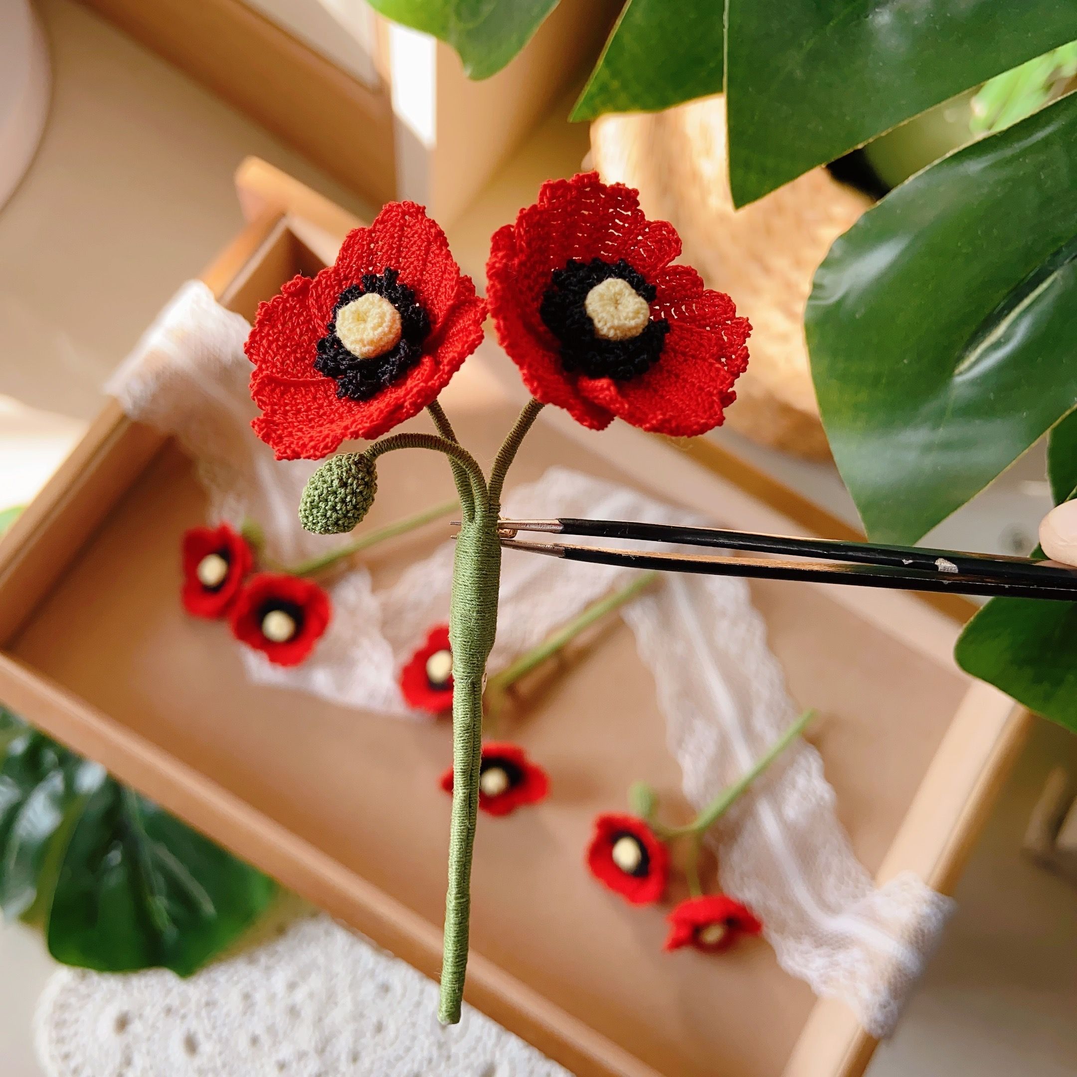 Remembrance Poppies Brooch