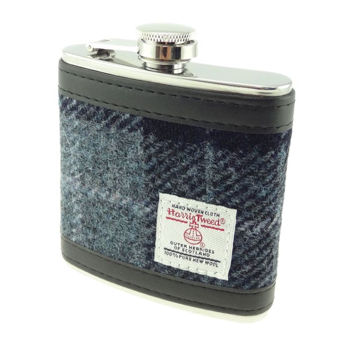 Harris Tweed Hip Flasks