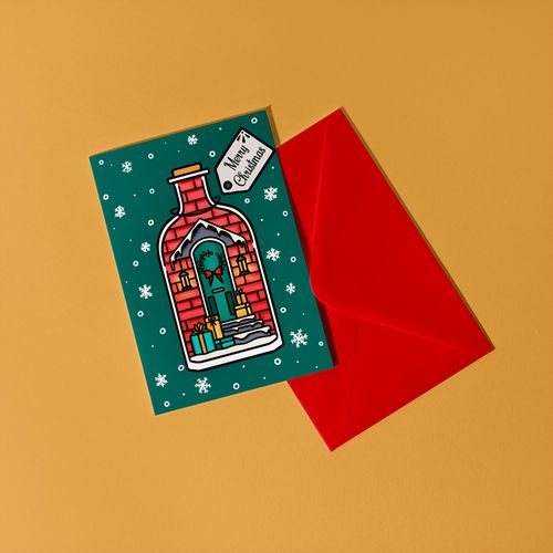Wreath Christmas Card