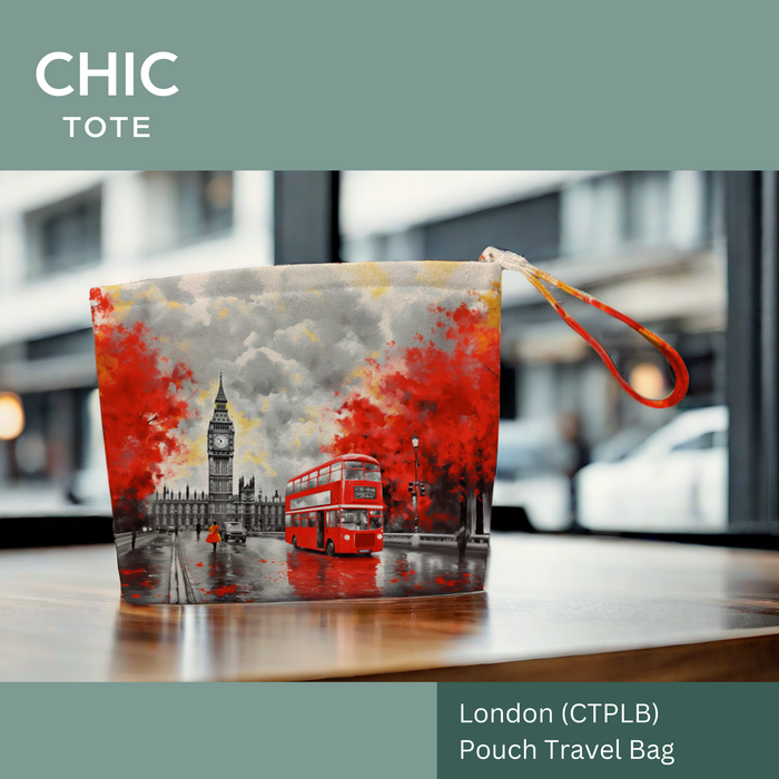 Artistic Tote Bags | Pouch Travel Bags | Irish-Designed | London Bus