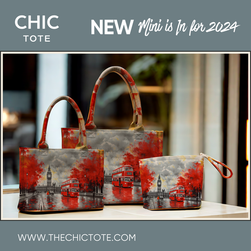 Artistic Tote Bags | Pouch Travel Bags | Irish-Designed | London Bus