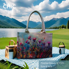 Artistic Tote Bags | Pouch Travel Bags | Irish-Designed | Thistle Flower