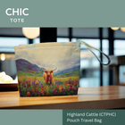 Artistic Tote Bags | Pouch Travel Bags | Irish-Designed | Highland Cattle
