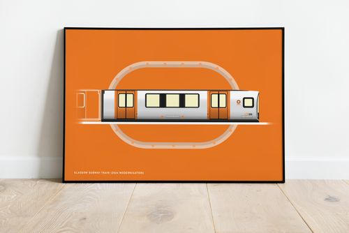 Glasgow Subway Train (2024 Modernisation) (Illustration)