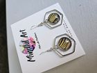 12mm Hexagon Earrings