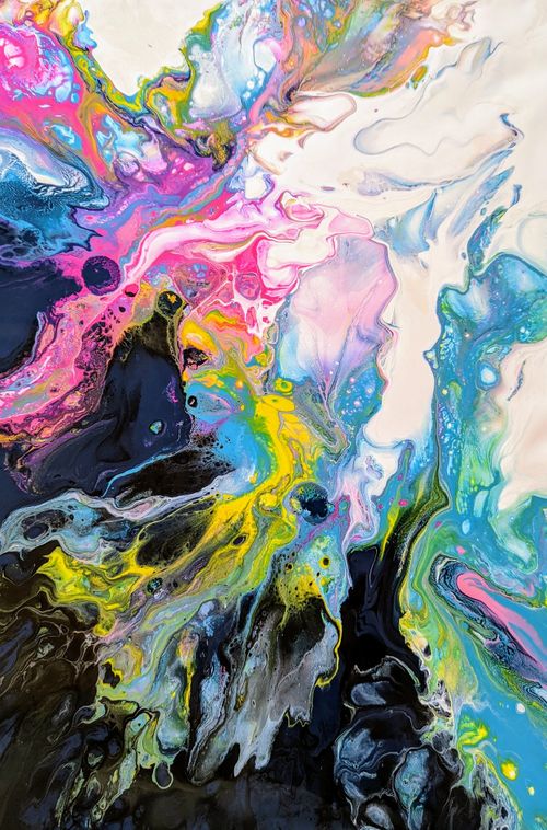 A4 Fluid Art Designs