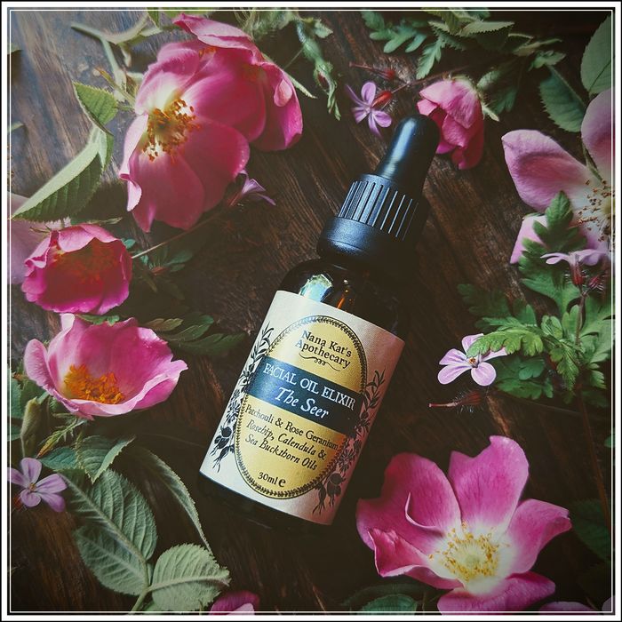 Facial Oil Elixir -The Seer- Patchouli & Rose Geranium - for Wise & Mature Skin