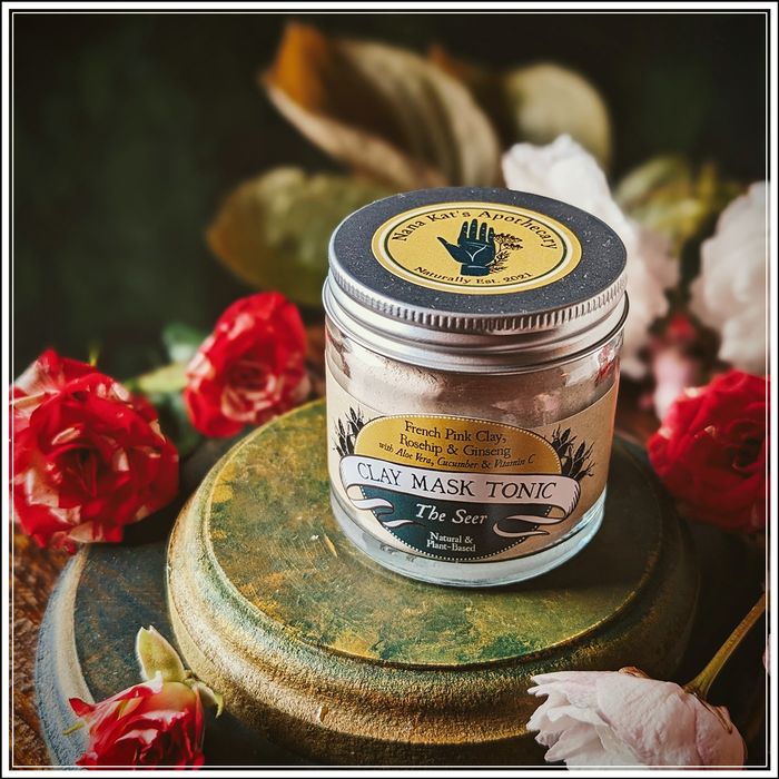 Clay Mask Tonic -The Seer- Rosehip & Ginseng- for Wise & Mature Skin