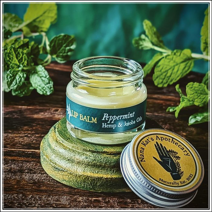 Lip Balm -Refreshing Peppermint, Hemp & Jojoba