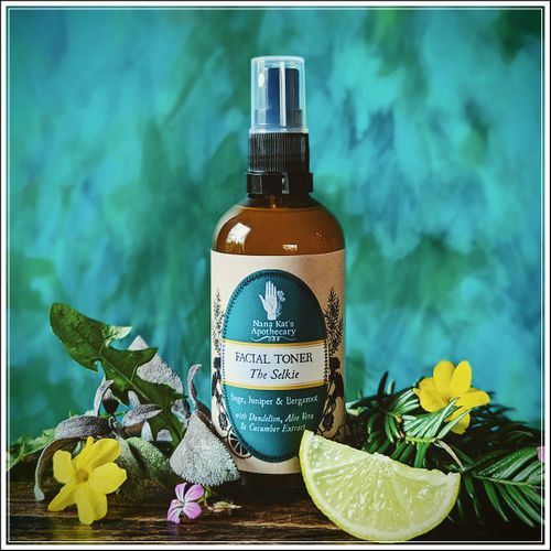 Herbal Facial Toner - The Selkie - with Bergamot - Suitable for Oily & Acne Prone Skin