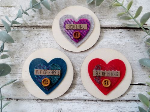 Harris Tweed Fridge Magnet