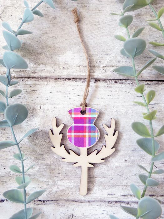 Tartan Hanging Decorations