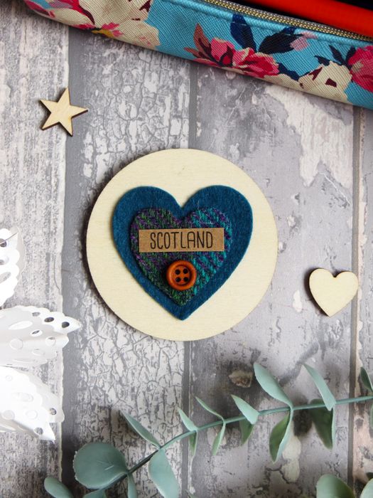 Harris Tweed and Tartan Fridge Magnets