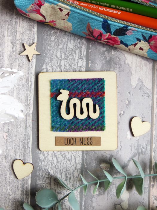 Harris Tweed and Tartan Fridge Magnets