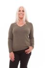 Fitted V Neck Jumper