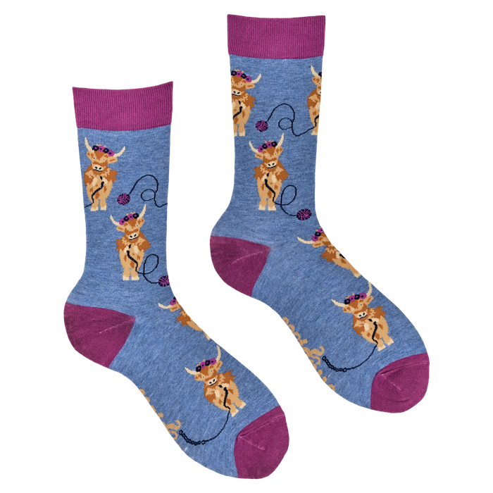 Crochet Och Aye the Moo Socks