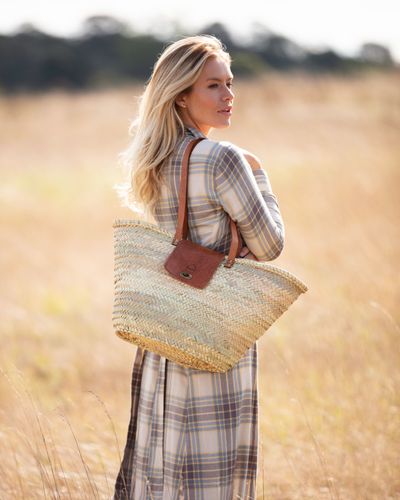 Large Beach Rattan Bag