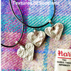 Textures of Scotland - heart pendant