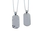 Textured Dog Tag Pendant