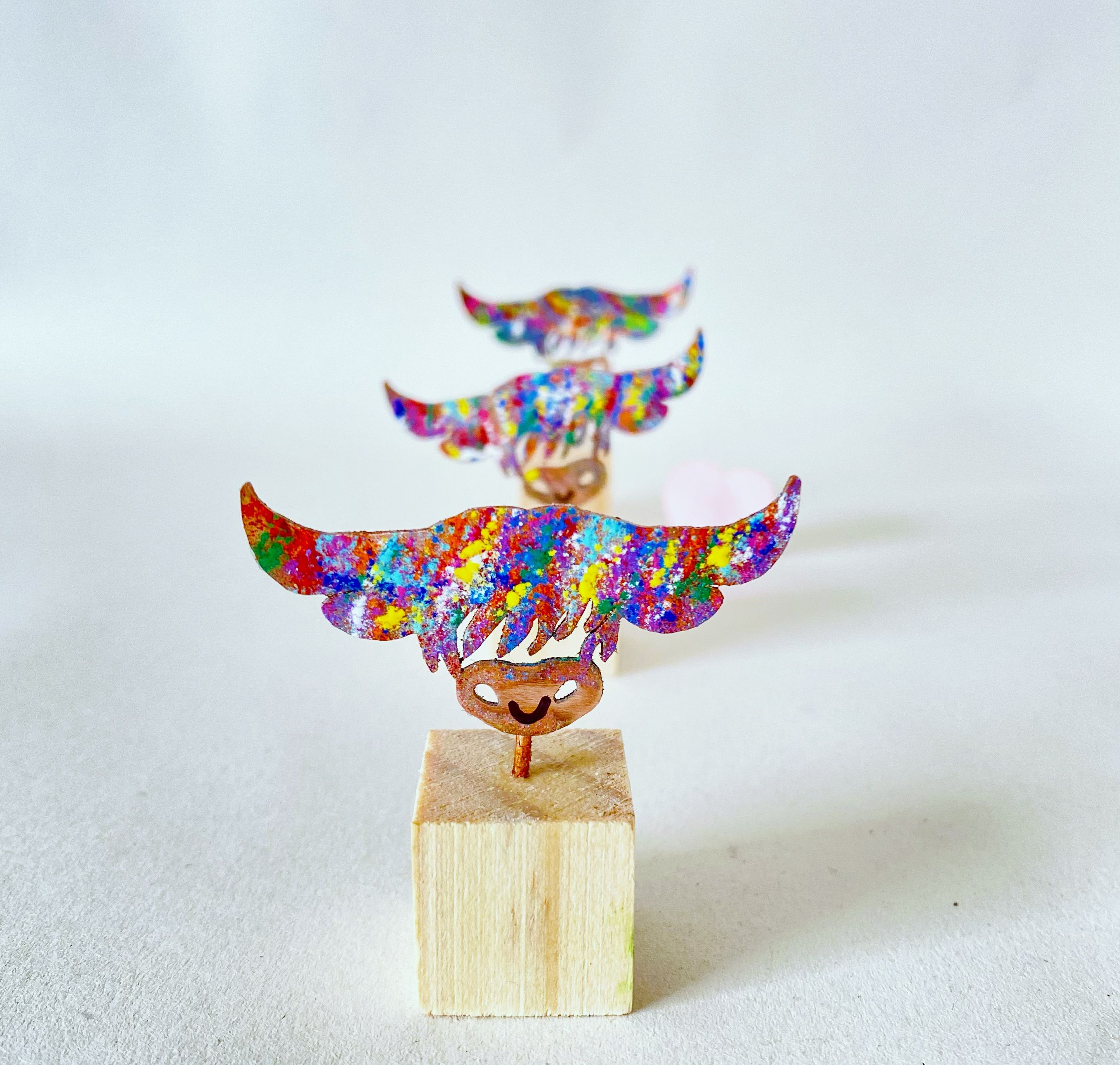 Duncan the Coo - metal art