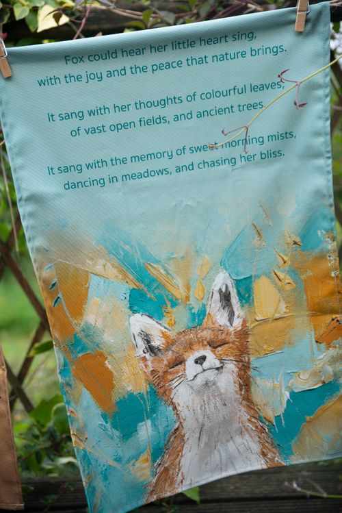 Organic Cotton Tea Towels - When Beasts Spoke