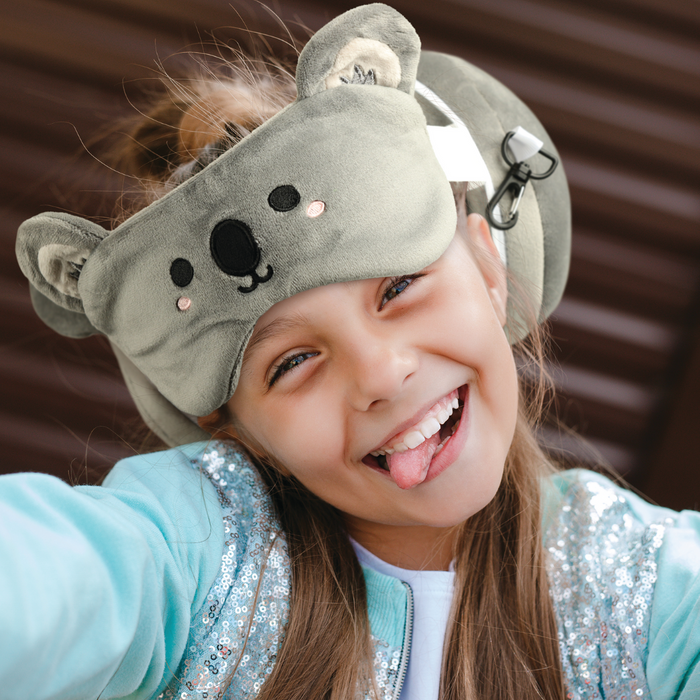 Relaxeazzz Travel Pillow & Eye Mask