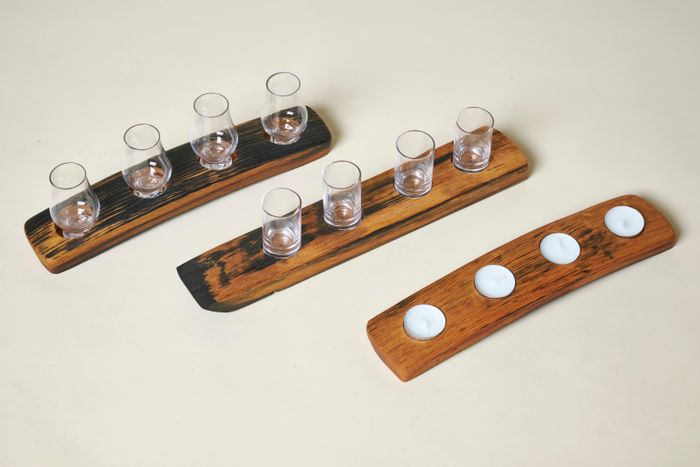 Glass and tea light holders
