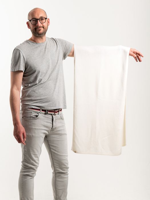 Wide Merino Wool Scarf